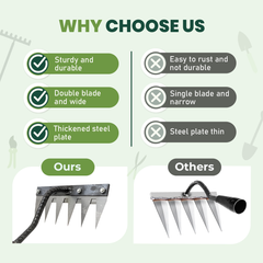 6 Teeth Garden Weeding Rake
