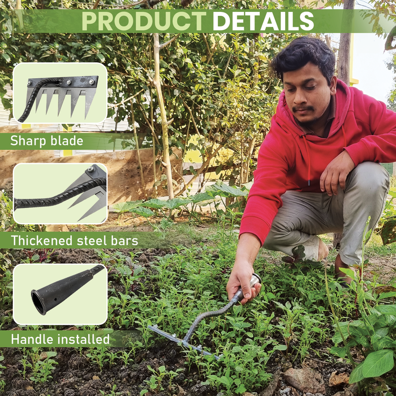 6 Teeth Garden Weeding Rake