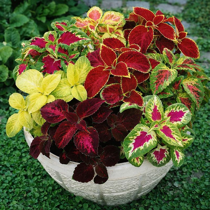 Multi-Color Coleus Blumei Rainbow Seeds(Pack of 70)