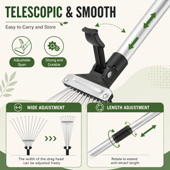 Adjustable Leaf Rake