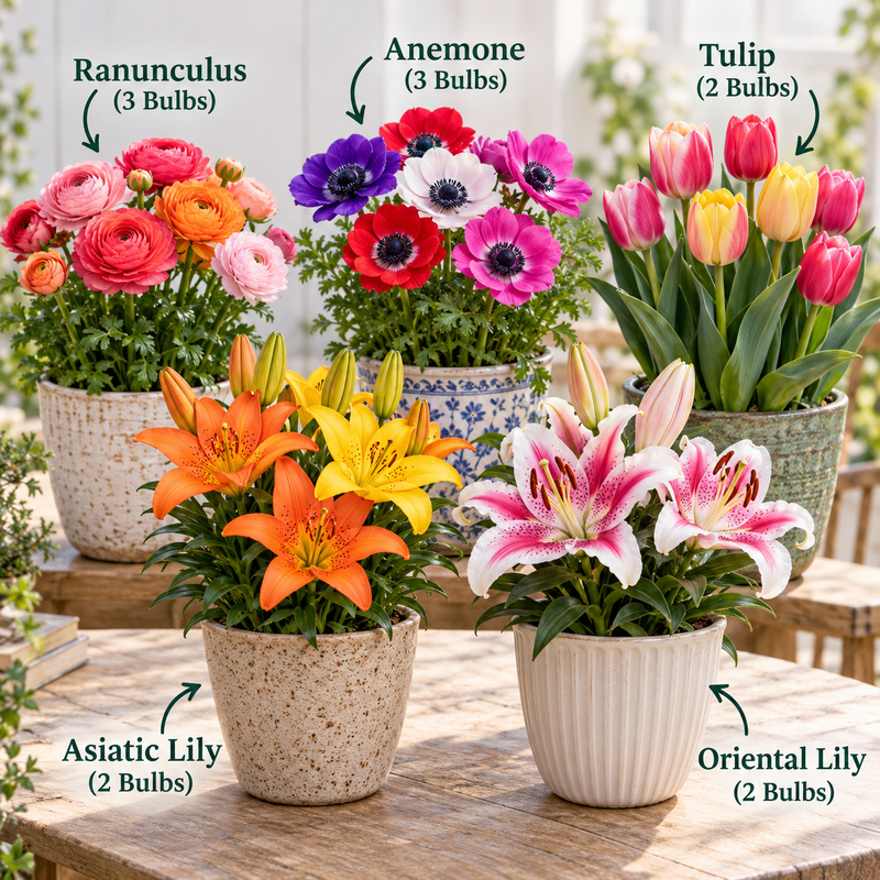 Bouquet Garden Bulbs Combo