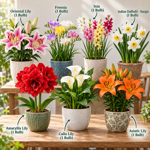Spring 7 Flower Bulbs Combo